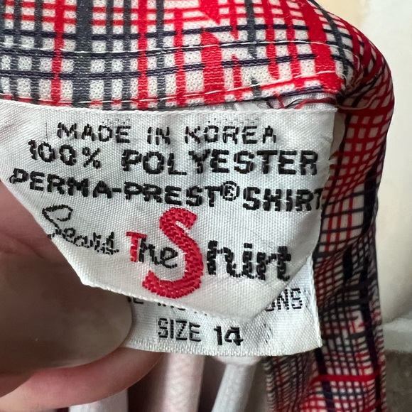 VINTAGE Sears “The Shirt” collared plaid shirt - Picture 4 of 5